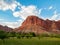 Beautiful Orchard trees along the Scenic drive of Capitol Reef National Park