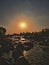 Beautiful Orchha temples next to river betwa near jhansi in india