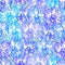 Beautiful Orchid. Hand drawn Blue lilac purple contour on Blue background sketch seamless pattern, card banner design trendy backd