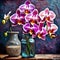 Beautiful orchids in full bloom - ai generated image