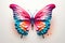 beautiful origami colorful butterfly