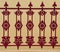 Beautiful original ironwork gates from Santorini, Greece