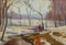 Beautiful Original Oil Painting of autumn landscape On Canvas