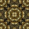 Beautiful ornamental gold Baroque 3d seamless pattern. Vector patterned floral background. Textured vintage Victorian