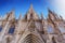 Beautiful Ornate Steeples and Trim on Barcelona Church