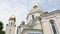 Beautiful orthodox church against a background of bright blue sky