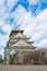 The beautiful Osaka Castle in winter of Osaka,japan