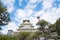 The beautiful Osaka Castle in winter of Osaka,japan