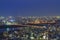 The beautiful Osaka night downtown cityscape