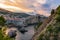 Beautiful Outer Fortress Walls of Dubrovnik Croatia Cityscape De