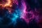 Beautiful outer space background with colorful nebula - AI Generated