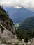 Beautiful outlook from a mountain at Berchtesgaden, Germany