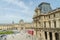 Beautiful outside view of Louvre Museum at Paris France