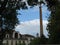 Beautiful oversized bark chimney looking up at the sky