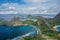 Beautiful Padar Island in the waters of the Komodo Islands