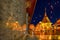 Beautiful Pagoda with reflection, Wat phra that doi suthep temple in Chiang mai thailand, the most famous temple at twilight, Yi