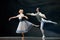 Beautiful pair in Christmas magic-fantasy ballet The Nutcracker