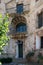 Beautiful palace entrance and facade at OÃ±a, Burgos, Merindades, Spain,