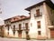 Beautiful Palace of Los Menendez Pola is an historic artistic monument built in the 18th century in Luanco. July 8, 2010. Asturias