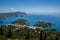 Beautiful Paleokastritsa beach landscape on Corfu