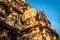 Beautiful Pallava architecture at The Kanchi Kailasanathar temple, Oldest Hindu temple in Kanchipuram, Tamil Nadu - South India