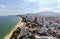 Beautiful panorama aerial view of gold coast beach