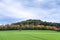 beautiful panorama of an autum landscape with coloured trees in germany