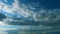 Beautiful Panorama Blue Sky And Clouds With Sun And Daylight Natural Background. Blue Sky On A Clear Sunny Day