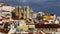 Beautiful panorama of the central part of Lisbon. View of the Cathedral