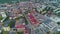 Beautiful Panorama Downtown Ostroleka Krajobraz Aerial View Poland