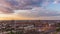 A beautiful panorama of GdaÅ„sk in the morning with a soft light touching the buildings. Poland.