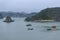 Beautiful panorama of Ha Long Bay Descending Dragon Bay popular tourist destination in Asia. Vietnam