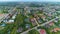 Beautiful Panorama Houses Estate Ostroleka Krajobraz Aerial View Poland