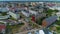 Beautiful Panorama Houses Estate Ostroleka Krajobraz Domy Aerial View Poland