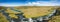 Beautiful panorama of icelandic landscape