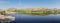 Beautiful panorama of lake of Jaswant Thada cenotaph. Jodhpur, Rajasthan, India. the background