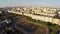 Beautiful panorama of large residential area, city aerial