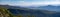 Beautiful panorama of layers of mountain ridges in Grampians National Park, Australia.