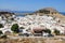 Beautiful panorama of Lindos, Rhodos