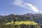 Beautiful panorama of the mountains around Mazia, Malles Venosta, South Tyrol, Italy, in the summer season