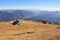 Beautiful panorama of National Park Bucegi of Carpathians mountains seen from Cota 2000, Sinaia