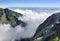 Beautiful panorama on the peak of Mount Rinjani