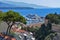 Beautiful panorama of the port of Hercule  Monaco