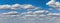 Beautiful panorama of the sky. Panorama of the sky in the clouds. Clouds float across the blue sky