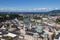 Beautiful panorama of urban scenery in the City of Salzburg, Austria.