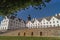 Beautiful panorama view of castle in Plon.