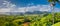 Beautiful panorama view over the Viñales valley, Cuba