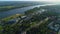 Beautiful Panorama Vistula River Torun Krajobraz Wisla Aerial View Poland