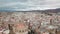 Beautiful panoramic aerial view of Malaga City. View of the Cathedral