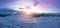 Beautiful panoramic Alpine landscape in winter